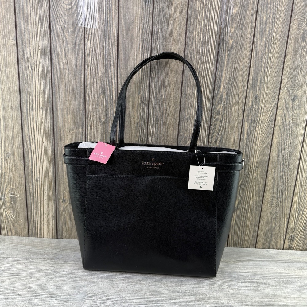 Kate Spade Staci Large Laptop Tote BLack NWT $449